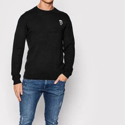 Sweter męski Karl Lagerfeld wełniany czarny