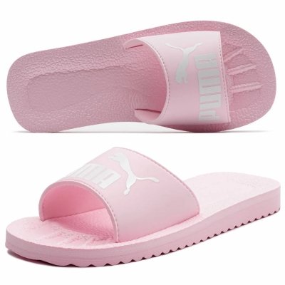 Klapki Puma buty różowe na basen i plażę uniwersalne