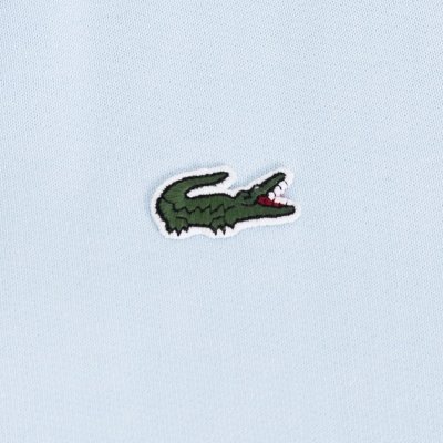Lacoste komplet dresowy bawełniany błękitny męski spodnie bluza rozpinana z kołnierzykiem