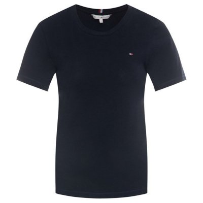 T-shirt Tommy Hilfiger koszulka bluzka damska granatowa małe logo