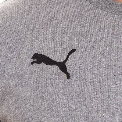 Puma t-shirt szara koszulka męska na krótki rękaw logo na piersi