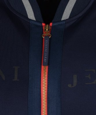 Armani Jeans bluza granatowa męska logo rozpinana