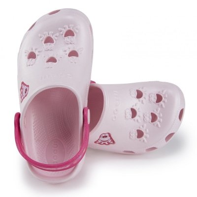 Coqui Froggy klapki buty sandały dziecięce jasny róż