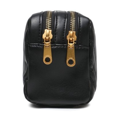 Kosmetyczka damska Guess czarna skórzana z dwiema komorami