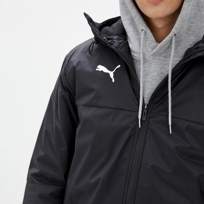 Puma kurtka parka męska czarna z kapturem