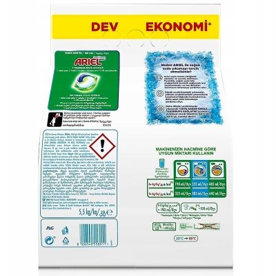 Ariel uniwersalny proszek do prania do białych i kolorowych tkanin zestaw 2 sztuki