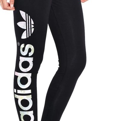 Legginsy Adidas damskie bawełniane czarne