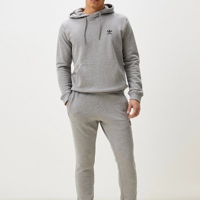 Adidas Originals bluza kangurka z kapturem szara męska