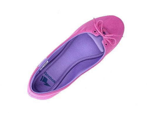 Buty balerinki Reebok damskie różowe materiałowe 