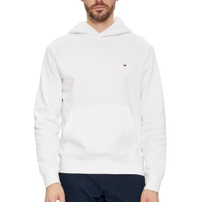 Bluza Tommy Hilfiger męska biała z kapturem bawełniana 