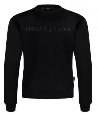 Armani Jeans bluza czarna męska logo 