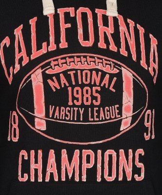 Bluza Tommy Hilfiger Denim męska czarna duże logo bawełniana