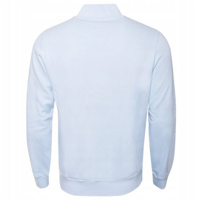 Lacoste komplet dresowy bawełniany błękitny męski spodnie bluza rozpinana z kołnierzykiem