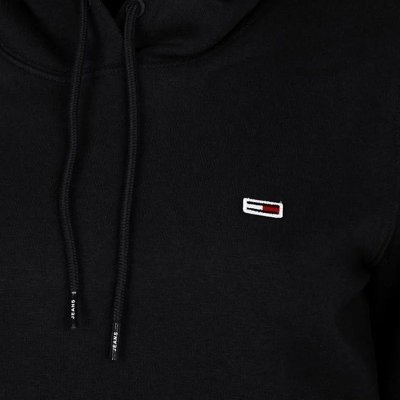 Bluza Tommy Jeans damska kangurka z kapturem czarna
