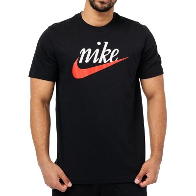 Nike t-shirt na krótki rękaw koszulka męska czarna z nadrukiem