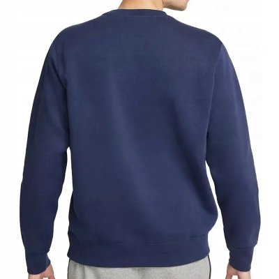 Nike bluza męska granatowa dresowa bawełniana 