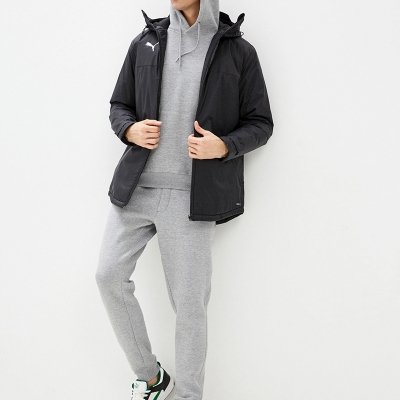 Puma kurtka parka męska czarna z kapturem