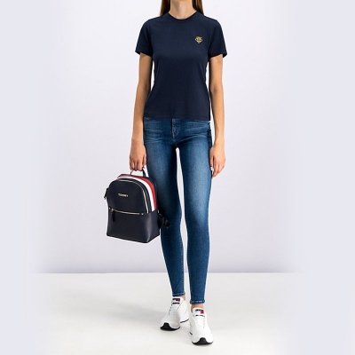 T-shirt Tommy Hilfiger koszulka bluzka damska granatowa