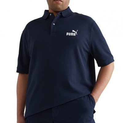 Puma polówka koszulka polo granatowa męska Plus Size
