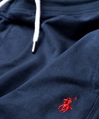 Spodenki Ralph Lauren szorty męskie granatowe małe logo bawełniane