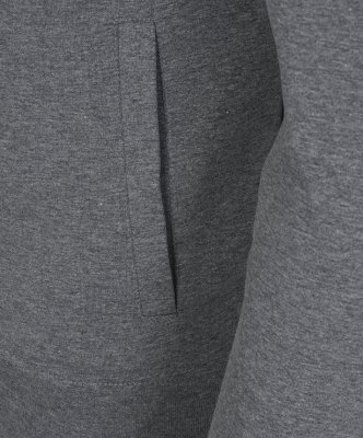 Komplet dresowy Emporio Armani EA7 bawełniany męski spodnie bluza ze stójką szary