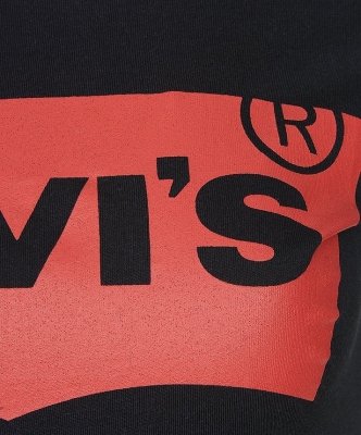 T-shirt damski koszulka Levi's Levis czarny bawełniana małe logo