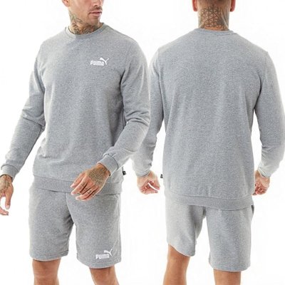 Puma komplet dresowy bawełniany męski spodenki bluza szary
