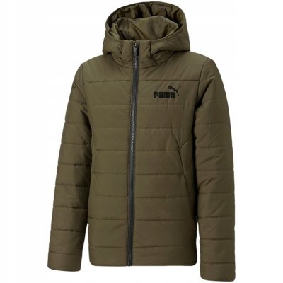 Puma kurtka męska dziecięca khaki z kapturem 