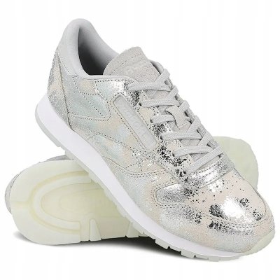 Buty damskie Reebok sportowe srebrne sneakersy