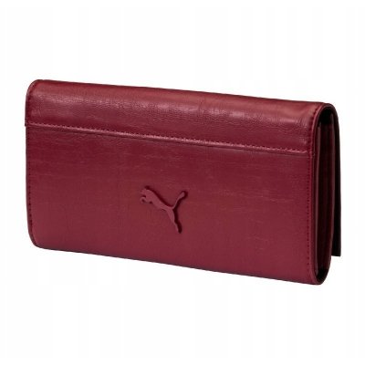 Puma Ferrari portfel damski czerwony na bilon banknoty karty i dokumenty 
