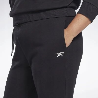 Reebok dresowe spodnie damskie czarne Plus Size