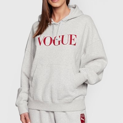 Puma bluza damska kangurka z kapturem szara