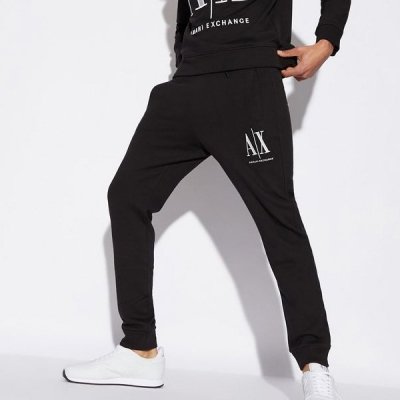 Spodnie męskie Armani Exchange czarne bawełniane
