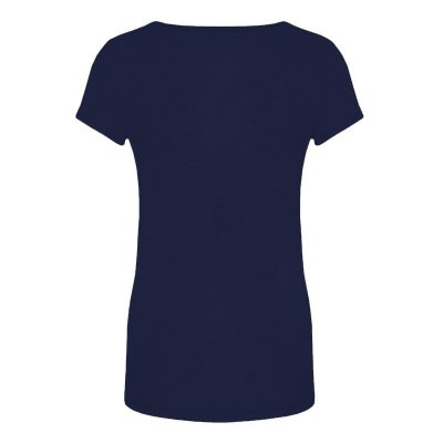 Armani Exchange t-shirt koszulka damska duże logo granatowa