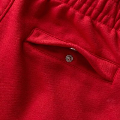 Nike komplet dresowy bawełniany męski spodnie bluza z kapturem czerwony