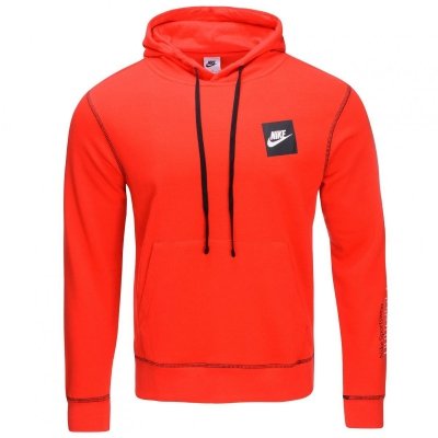 Bluza Nike Just Do It męska kangurka czerwona z kapturem