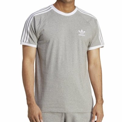 T-shirt Adidas koszulka szara krótki rękaw logo na piersi