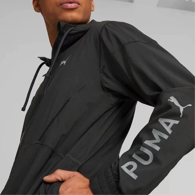 Puma Fit Woven Jacket kurtka deszczówka wiatrówka męska czarna 