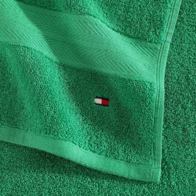 Ręcznik zielony Tommy Hilfiger bawełniany