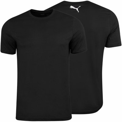 Puma t-shirt czarny koszulka męska na krótki rękaw logo na karku