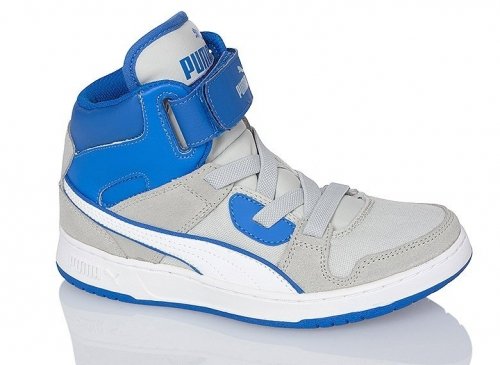 Buty Puma dziecięce sportowe Rebound niebieskie szare