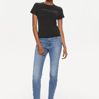 T-shirt Tommy Jeans koszulka bluzka damska czarna