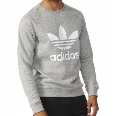 Adidas Originals bluza szara męska duże logo