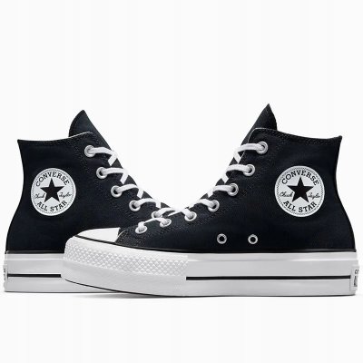 Converse Chuck Taylor All Star Platform wysokie buty trampki damskie na platformie czarne