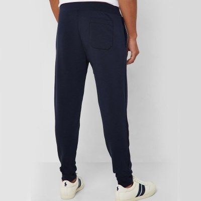 Spodnie męskie Ralph Lauren dresowe granatowe bawełniane
