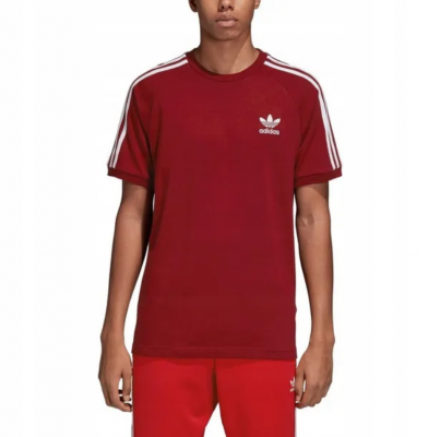 T-shirt Adidas koszulka bordowa krótki rękaw logo na piersi
