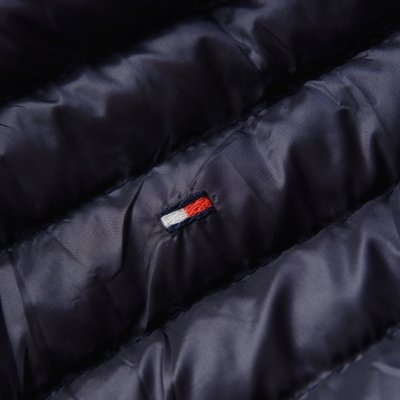 Kurtka męska Tommy Hilfiger jesień przejściowa granatowa z kapturem