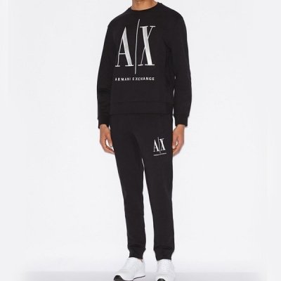 Spodnie męskie Armani Exchange czarne bawełniane