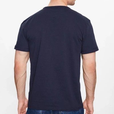 T-shirt Tommy Jeans koszulka męska z okrągłym dekoldem granatowa