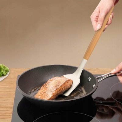 Zestaw 12 silikonowych akcesoriów kuchennych przybory kuchenne biały